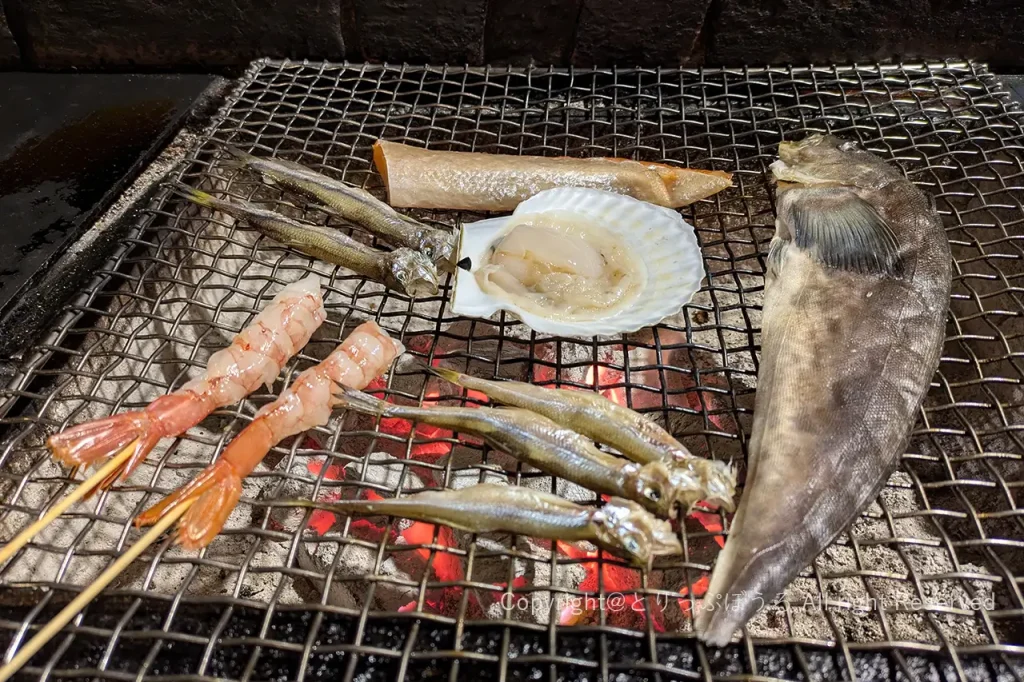 炉ばた煉瓦網焼き食材