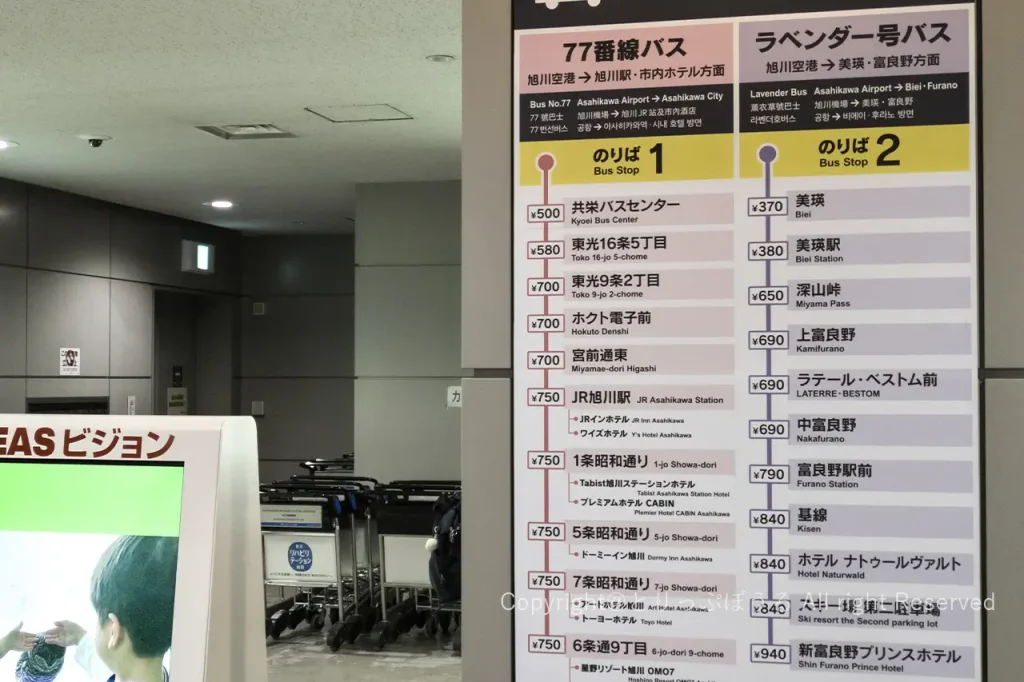 ふらのバスラベンダー号バス