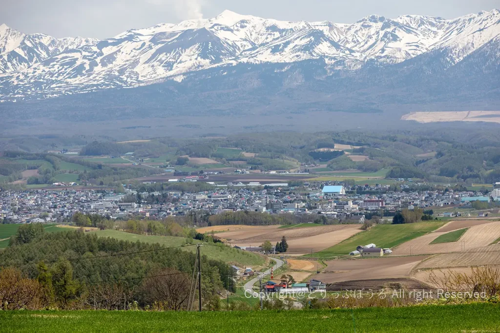 上富良野千望峠から上富良野町