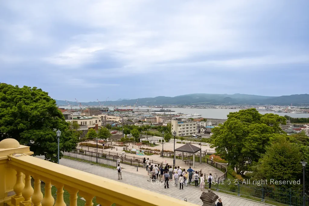 旧函館区公会堂バルコニーから