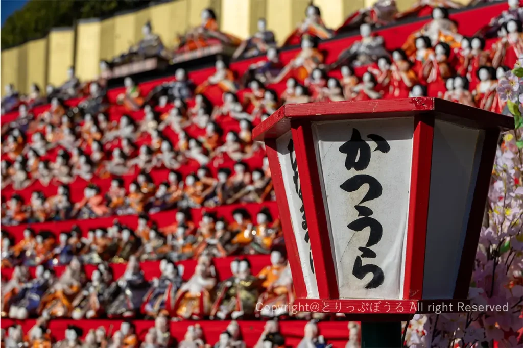勝浦ひな祭り延命地蔵堂前