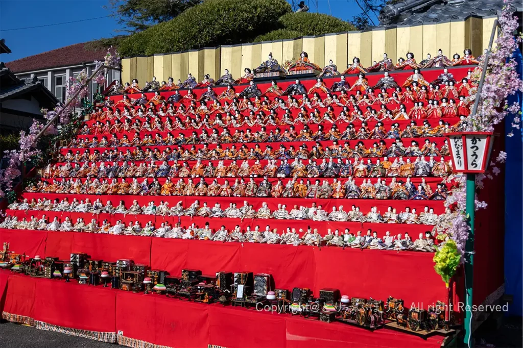 勝浦ひな祭り延命地蔵堂前全景