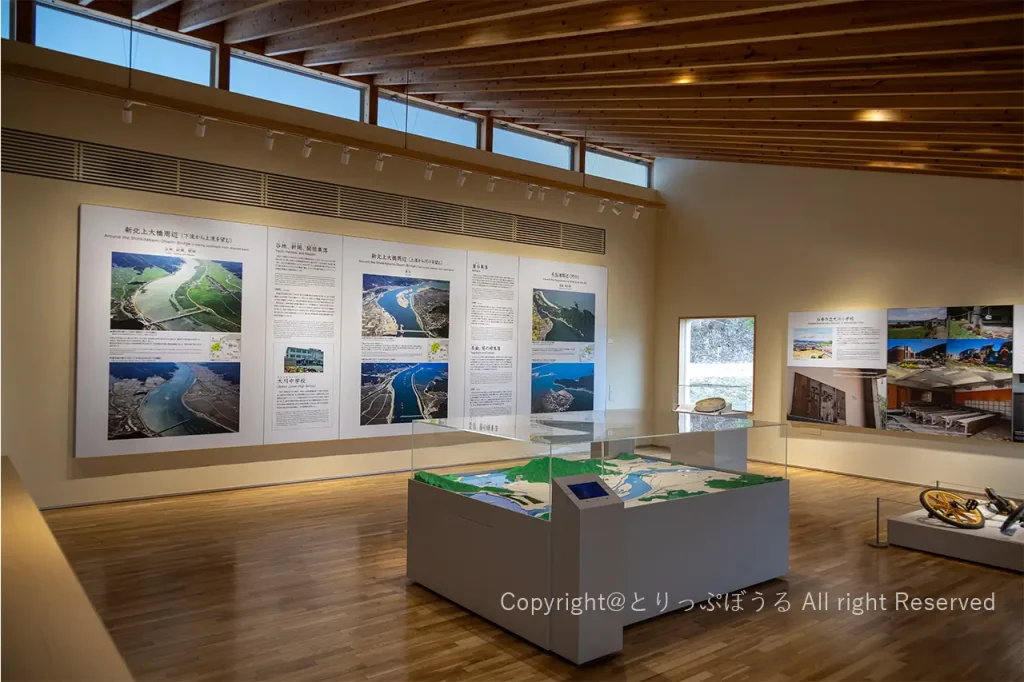 石巻市震災遺構大川小学校展示