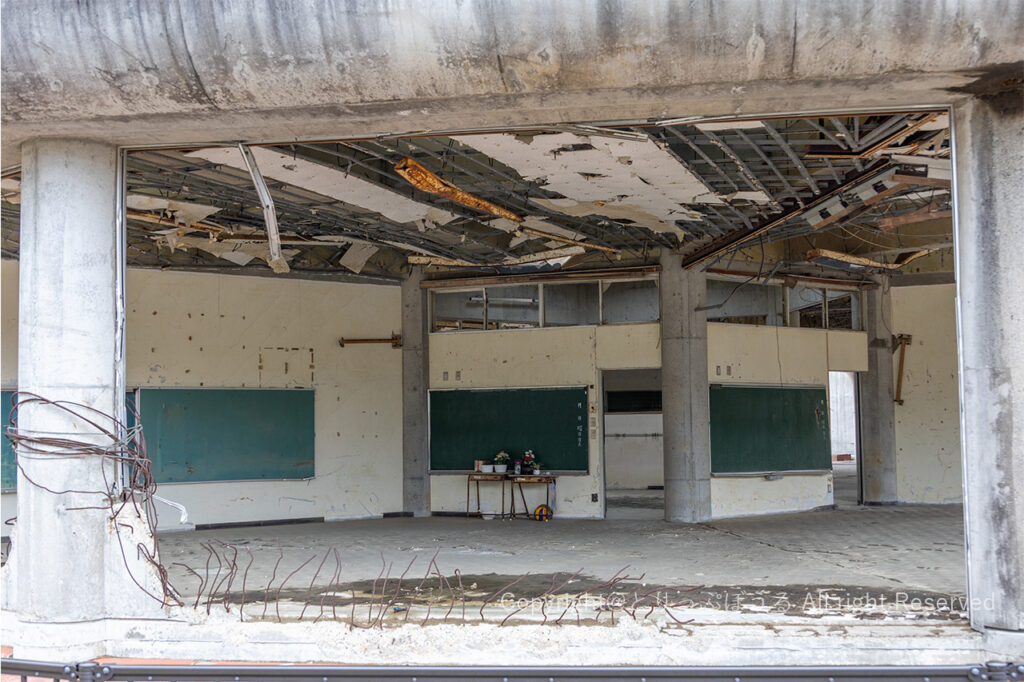 石巻市震災遺構大川小学校教室